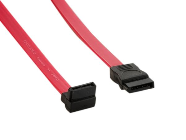 4World Kábel SATA3 7pin F - SATA3 7pin F Left 91cm
