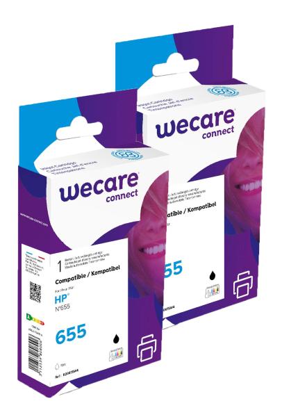 WECARE ARMOR sada ink pre HP CZ109AE 2x19ml, čierna