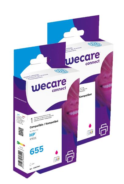 WECARE ARMOR sada ink kompatibilná s HP CZ111AE, 2x12ml, červená/ magenta