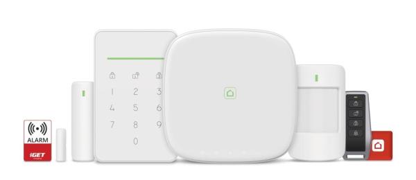 iGET SECURITY M5-4G Premium - Inteligentný 4G/ WiFi/ LAN alarm, ovládanie kamier a zásuviek, Android, iOS 