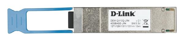 D-Link DEM-QX10Q-LR4 - 40GBASE-LR4 QSFP+ Single-Mode Transceiver, 10km 
