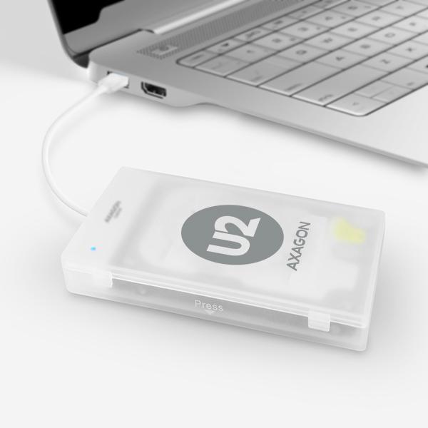 AXAGON ADSA-1S, USB2.0 - SATA HDD/ SSD adaptér vr. 2.5" púzdra 