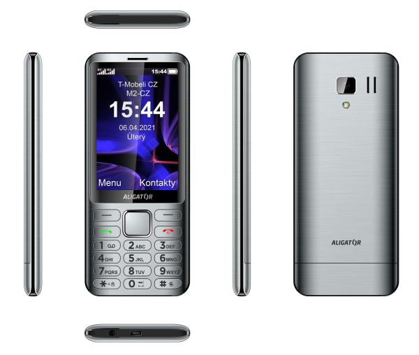 ALIGATOR D950 Dual sim strieborný 