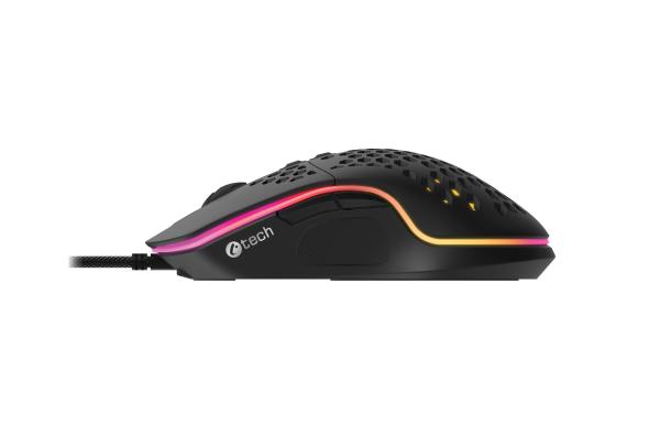 C-TECH Scarab/ Herná/ Optická/ Pre pravákov/ 7 200 DPI/ Drôtová USB/ Čierna 