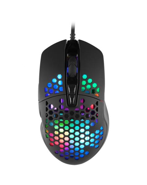 C-TECH Scarab/ Herná/ Optická/ Pre pravákov/ 7 200 DPI/ Drôtová USB/ Čierna