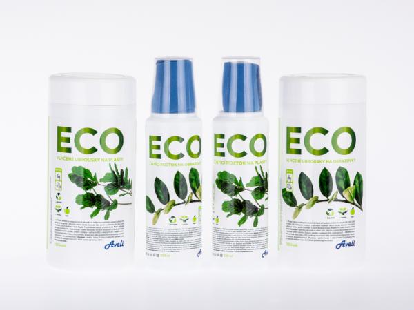 AVELI ECO čistiaci roztok na plasty + handričku 