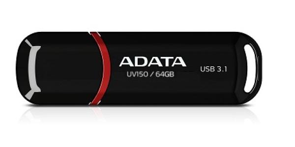 ADATA UV150/ 64GB/ USB 3.2/ USB-A/ Čierna