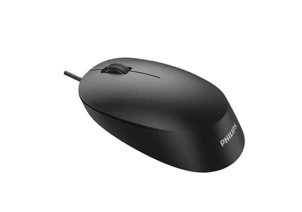 Philips SPK7207B/ Kancelárska/ Optická/ 1 600 DPI/ Drôtová USB/ Čierna