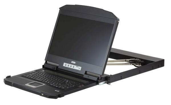 ATEN console, 18.5" LED LCD, HDMI, DVI, VGA, 19"