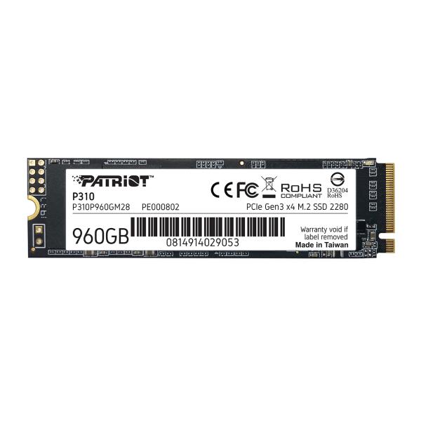 PATRIOT P310/ 960GB/ SSD/ M.2 NVMe/ 5R