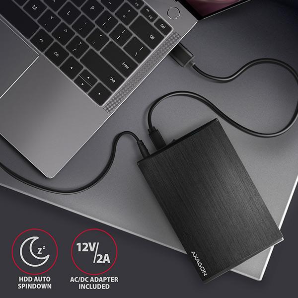 AXAGON EE35-XA3, USB 3.2 Gen 1 - SATA, 3.5" externý ALINE box 