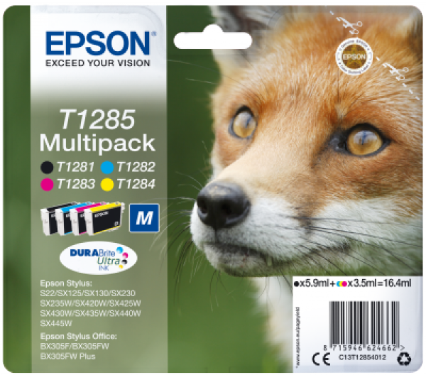 Multipack CMYK Ink Cartridge (T1285)