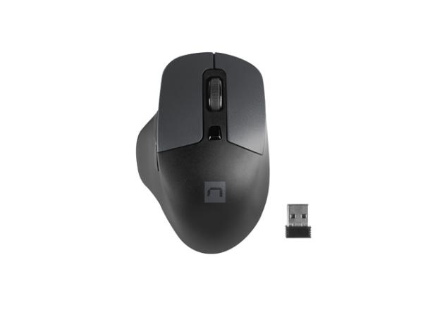 Natec optická myš BLACKBIRD 2/ 1600 DPI/ Kancelárska/ Optická/ 1 600 DPI/ Bezdrôtová USB/ Čierna