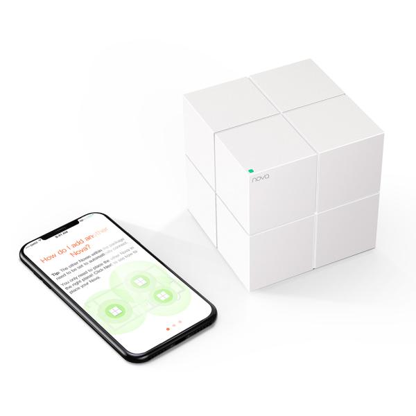 Tenda Nova MW6 (2-pack) WiFi AC1200 Mesh Gigabit systém, MU-MIMO, 4x GLAN/ GWAN, SMART CZ aplikácie 