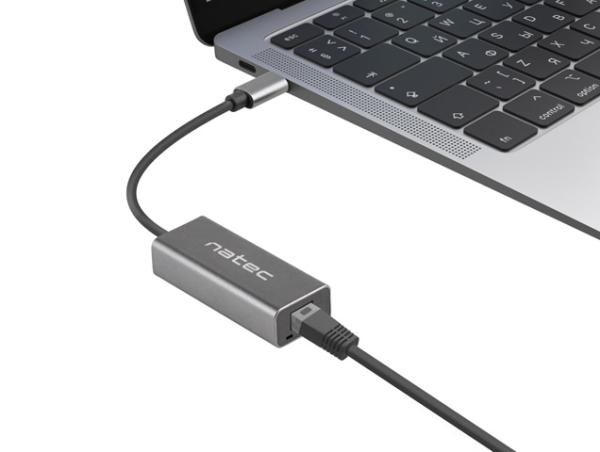 NATEC CRICKET externý Ethernet sieťová karta USB-C 3.1 1X RJ45 1GB kábel 