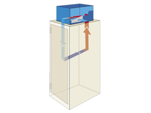 Stropná klíma so zníženou hlučnosťou 2, 0kW čierna 