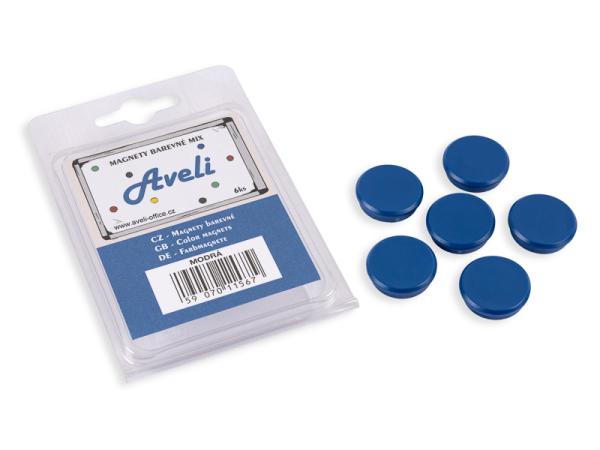 Set magnetov AVELI, modrá farba 
