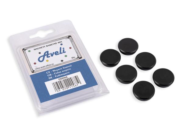 Set magnetov AVELI, čierna farba 