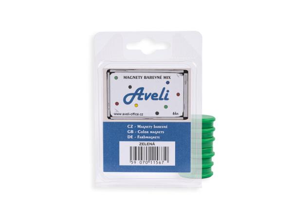 Set magnetov AVELI, zelená farba