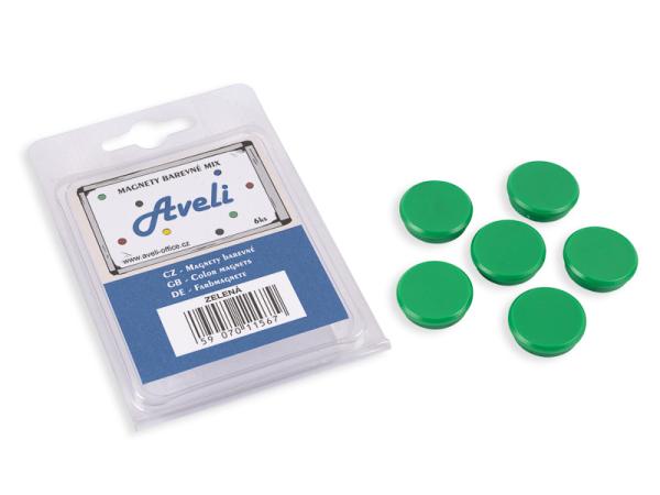 Set magnetov AVELI, zelená farba 