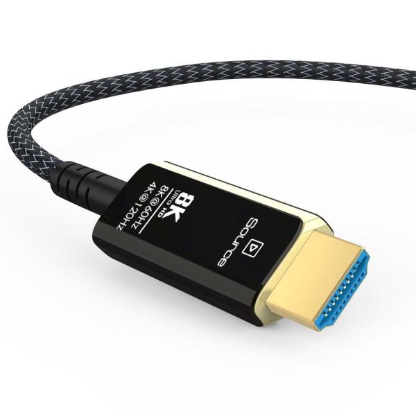 PremiumCord Ultra High Speed HDMI 2.1 optický fiber kábel 8K @ 60Hz, pozlátené 5m 