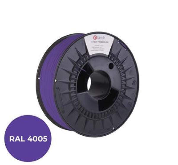 Tlačová struna (filament) C-TECH PREMIUM LINE, PETG, modrofialová, RAL4005, 1, 75mm, 1kg