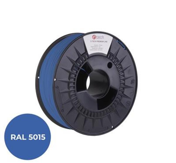 Tlačová struna (filament) C-TECH PREMIUM LINE, PETG, nebeská modrá, RAL5015, 1, 75mm, 1kg