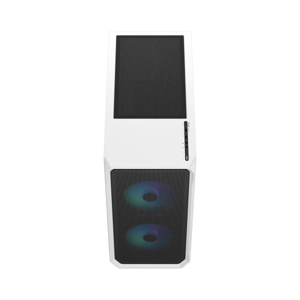Fractal Design Focus 2 RGB White TG Clear Tint/ Midi Tower/ Transpar./ Čierna a biela 