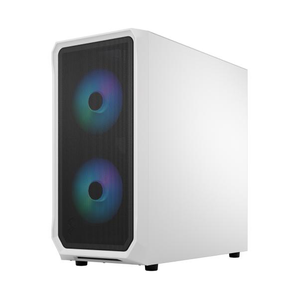 Fractal Design Focus 2 RGB White TG Clear Tint/ Midi Tower/ Transpar./ Čierna a biela 