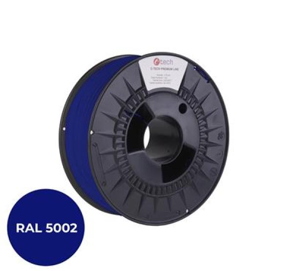 Tlačová struna (filament) C-TECH PREMIUM LINE, PLA, ultramarínová, RAL5002, 1, 75mm, 1kg