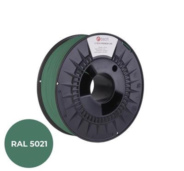 Tlačová struna (filament) C-TECH PREMIUM LINE, PLA, vodná modrá, RAL5021, 1, 75mm, 1kg