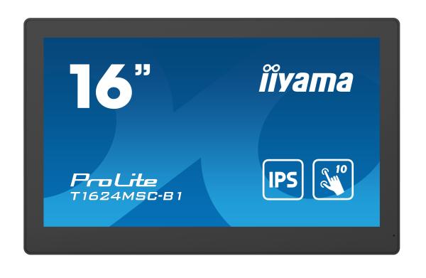 iiyama ProLite T1624MSC-B1, 39.6 cm (15, 6""), Projected Capacitive, 10 TP, Full HD, black