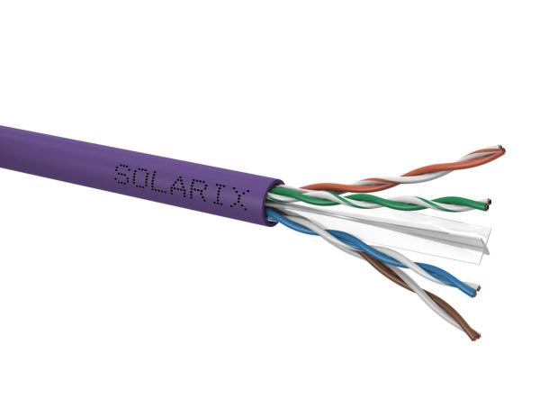Inštalačný kábel Solarix CAT6 UTP LSOH Dca-s2, d2, a1 100m/ box SXKD-6-UTP-LSOH