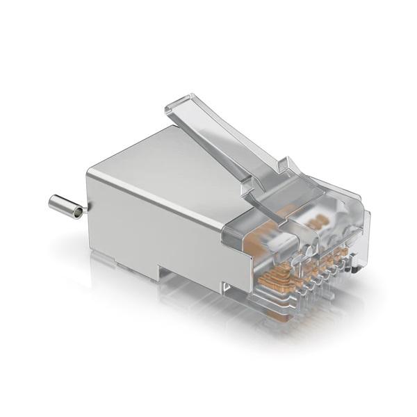Ubiquiti UISP-Connector-SHD - STP RJ45 konektor, Cat5, 8p8c, drôt, pozlátený, AWG24 (100ks)