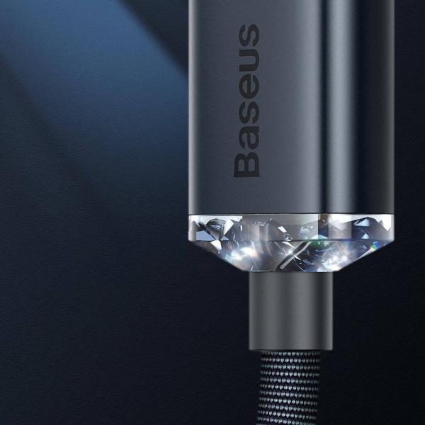 Baseus CAJY000005 Crystal Shine Series Dátový Kábel USB - Lightning 20W 1, 2m Purple 