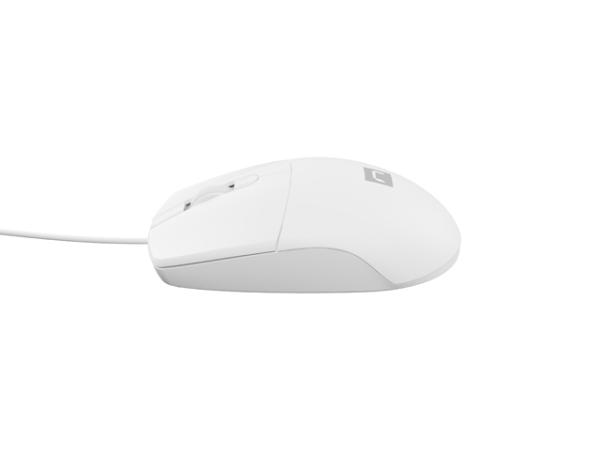 Natec optická myš RUFF 2/ 1 000 DPI/ Kancelárska/ Optická/ 1 000 DPI/ Drôtová USB/ Biela 