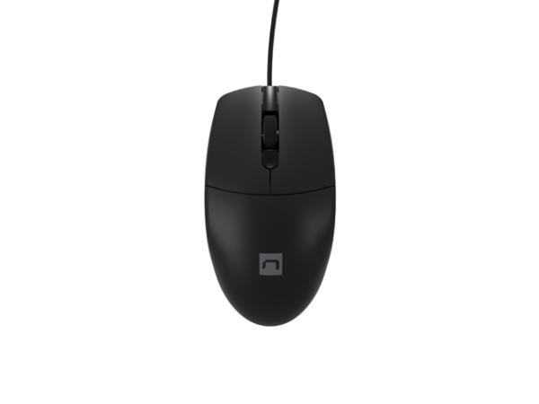 Natec optická myš RUFF 2/ 1 000 DPI/ Kancelárska/ Optická/ 1 000 DPI/ Drôtová USB/ Čierna