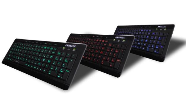 AMEI AM-K3001G/ Drôtová USB/ CZ layout/ Čierna
