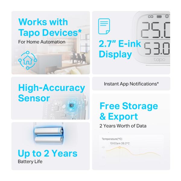 TP-Link Tapo T315 Chytrý teplomer 