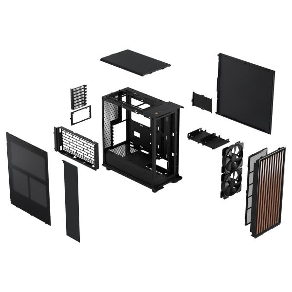Fractal Design North Charcoal Black/ Midi Tower/ Čierna 