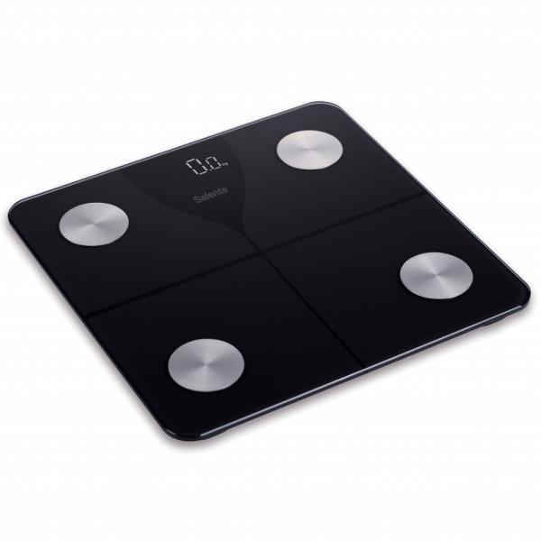 Salente SlimFit, múdra osobná diagnostická fitness váha, Bluetooth, čierna 