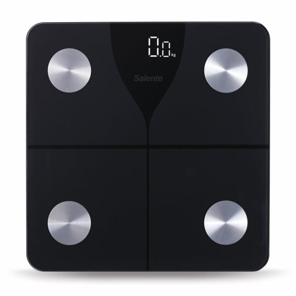 Salente SlimFit, múdra osobná diagnostická fitness váha, Bluetooth, čierna 