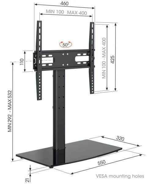 Stolný LCD stojan Vogel&quot;s MS 3085 