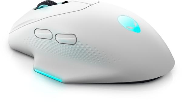 Dell Alienware 620M/ Herná/ Optická/ Pre pravákov/ 26 000 DPI/ Drôtová+bezdrôtová/ Biela 