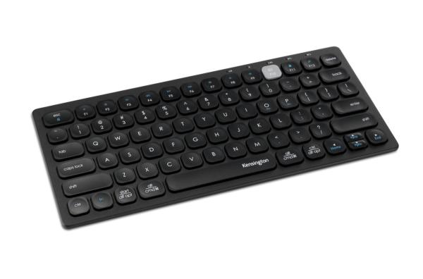 Kensington duálna kompaktná klávesnica pre viac zariadení/ Bezdrôtová USB + Bluetooth/ UK layout/ Čierna 