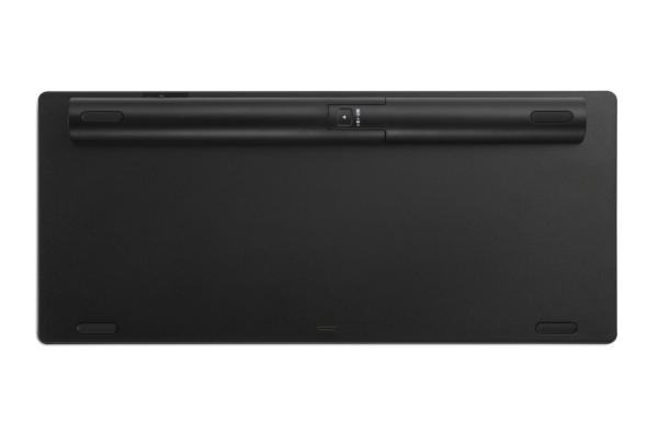 Kensington duálna kompaktná klávesnica pre viac zariadení/ Bezdrôtová USB + Bluetooth/ UK layout/ Čierna 