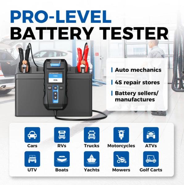 TOPDON Tester autobatérií BT300P 