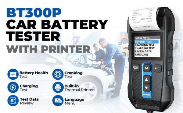TOPDON Tester autobatérií BT300P 