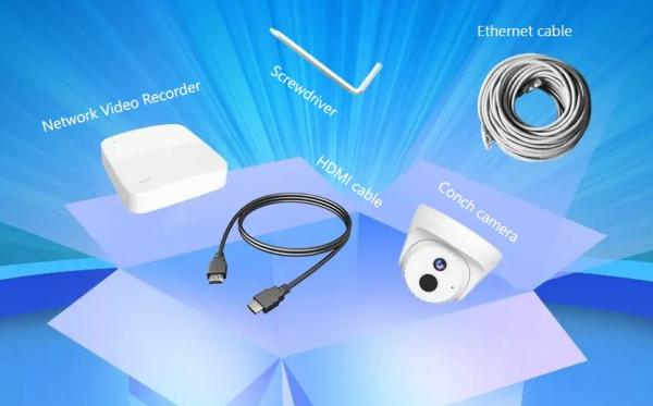 Tenda K4P-4CR - PoE kamerový set 4MPx, 4CH NVR + 4x IP kamera 4MPx, IP67, zvuk, web. rozhranie, CZ app 