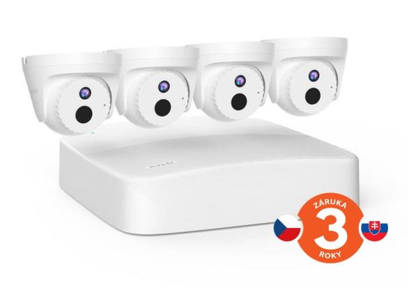 Tenda K4P-4CR - PoE kamerový set 4MPx, 4CH NVR + 4x IP kamera 4MPx, IP67, zvuk, web. rozhranie, CZ app